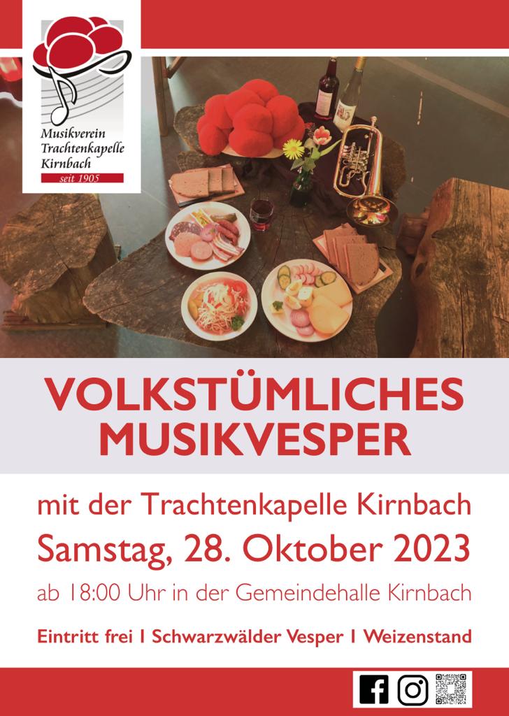 Volkstumliches Musikvesper 2023