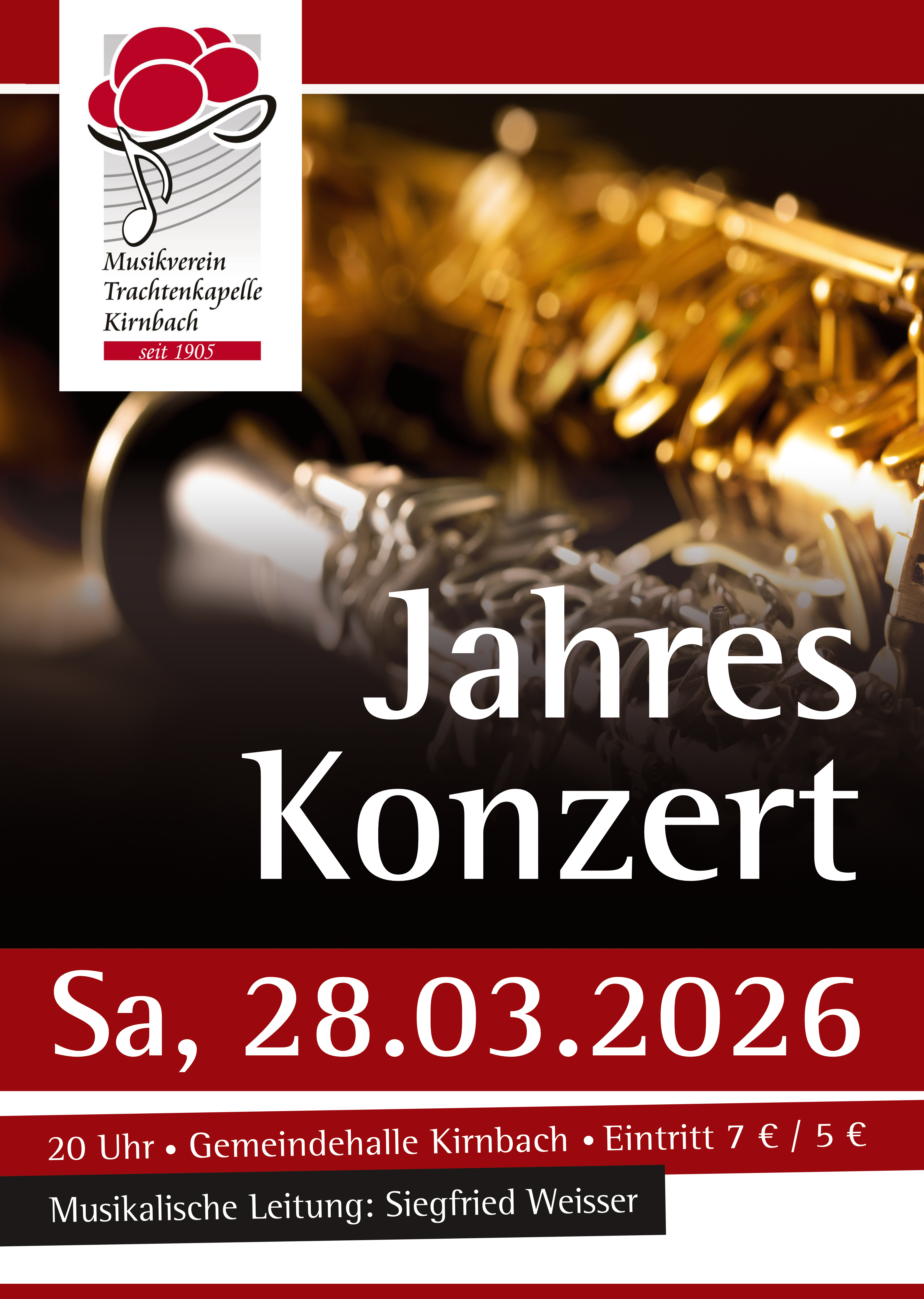 Plakat Jahreskonzert 2026
